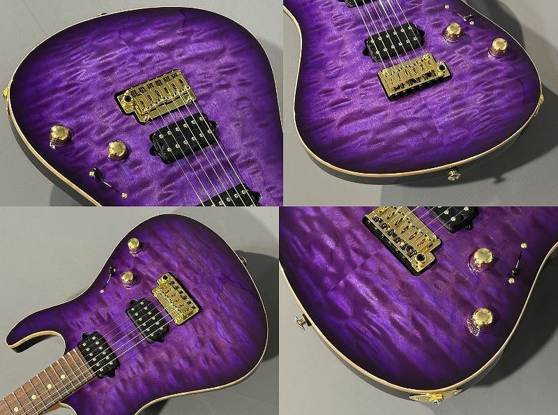 Custom Modern Carve Top Trans Purple Burst | 【クロサワ楽器店