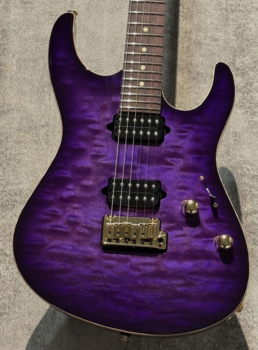 Custom Modern Carve Top Trans Purple Burst | 【クロサワ楽器店