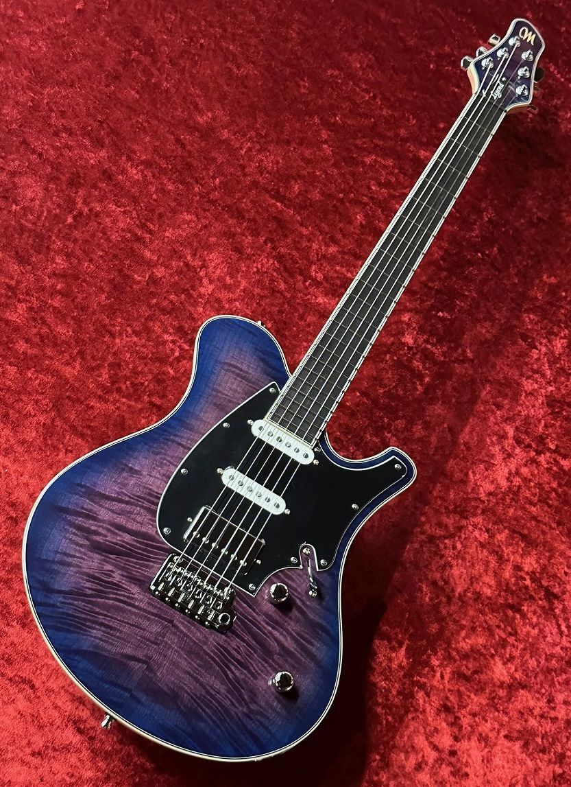 ギター Mayones Legend V22 Legend V22 -Transparent Dirty Purple Blue Burst Gloss