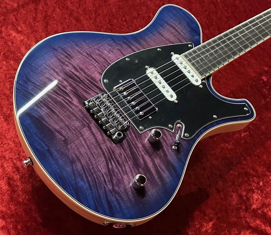 ギター Mayones Legend V22 Legend V22 -Transparent Dirty Purple Blue Burst Gloss