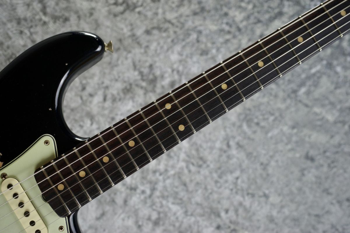 1960 Stratocaster Super Heavy Relic Aged Black/Olympic White