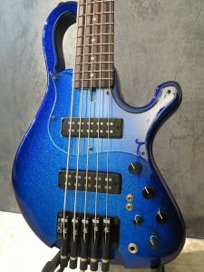 saitias guitars 【2026NAMM Show Collection】 Lorentz 5 CTM "Nebula Sparkle Burst" 【3.22kg】【2ハム仕様】【ヘッドレス】【5弦】