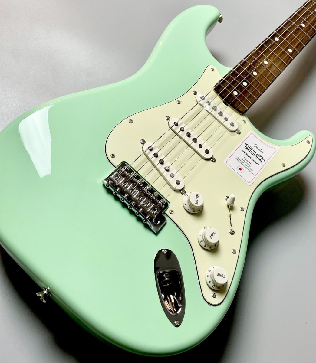 ワ*ン様 Stratocaster /Fender Japan フジゲン製 Made in Japan Traditional 60s Stratocaster RW -Surf Green