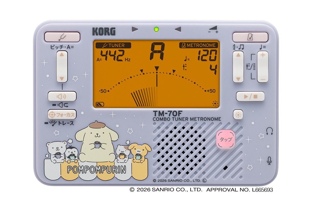 TM-70C SPN【ポムポムプリン】【チューナー・メトロノーム】【マイク