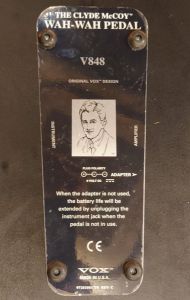 V848 THE CLYDE McCOY WAH-WAH PEDAL | 【クロサワ楽器店オンライン