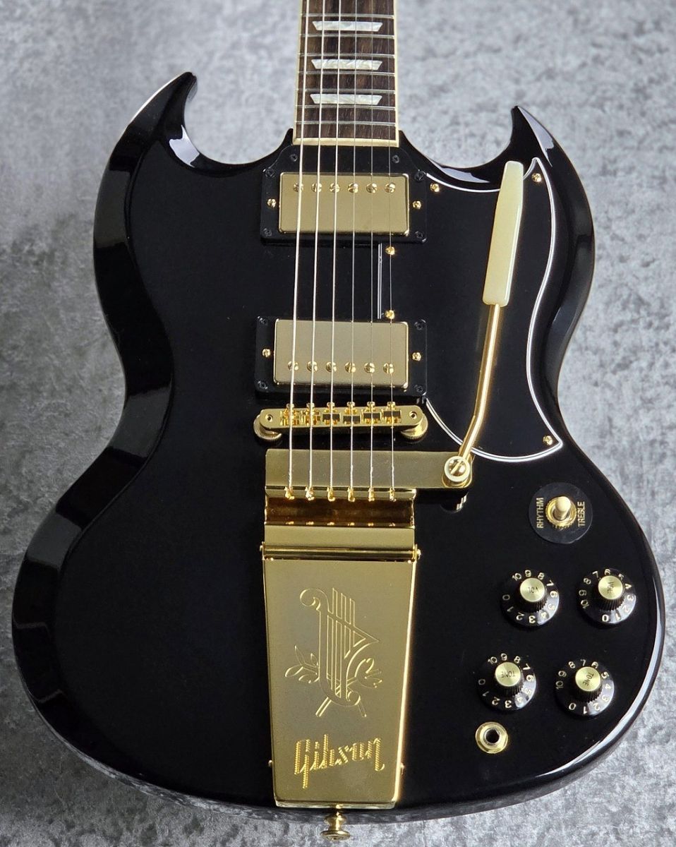 SG Standard '61 Maestro Vibrola T-Type Ebony Gold Hardware