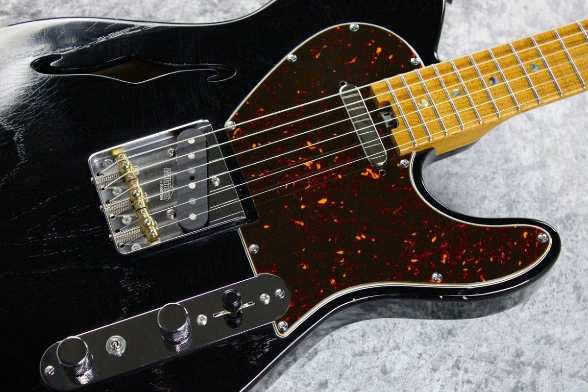 infinite ad Fullsize T-Hollow / Solid Black Light Aged