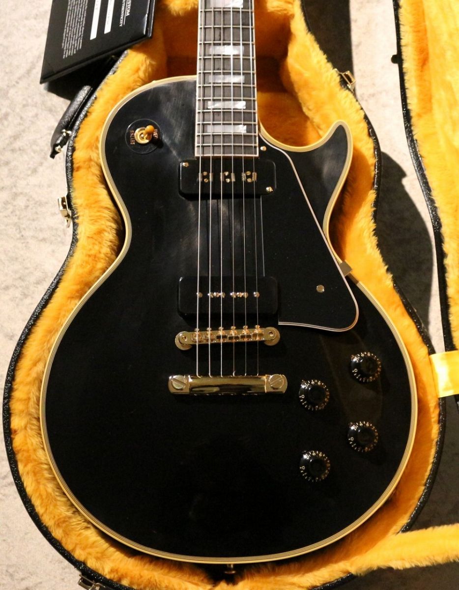 Gibson レスポール ブラック　レプリカ 1954 Les Paul Custom Staple Pickup VOS ~Ebony~ #4 6128