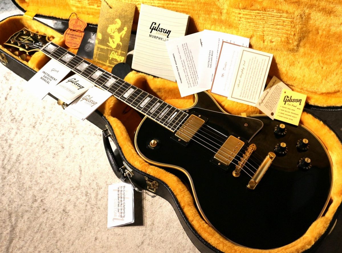 Murphy Lab 1968 Les Paul Custom Ebony Ultra Light Aged #509478