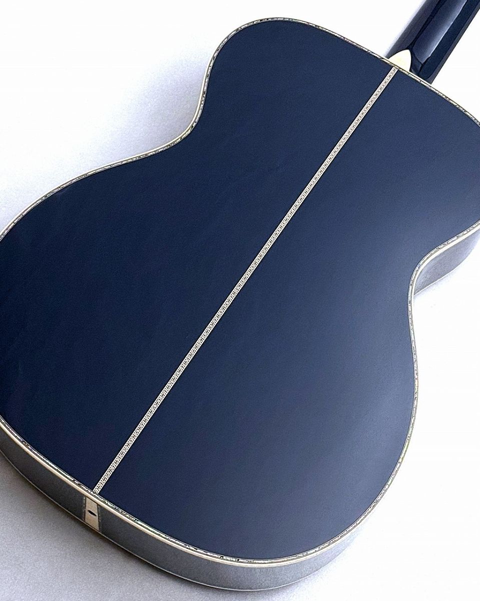Byron ハワイアンコア OM アコースティックギター Custom Shop OM-45 Navy Blue #2978798 Premium Sitka/East Indian