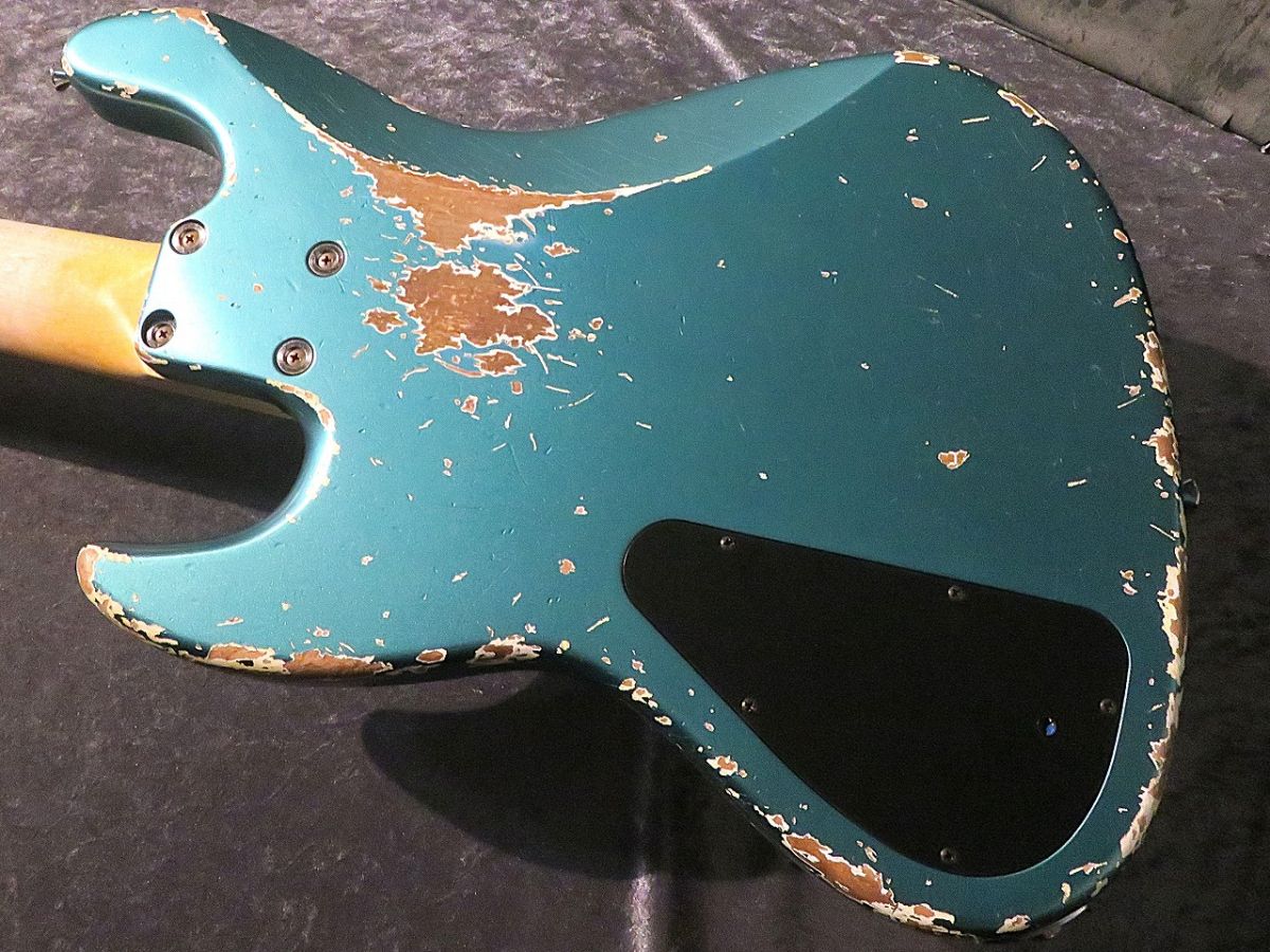 稀少！ETHER 昭和２６型 VINTAGE ５速 480mm XJ-1T 5st Alder/R -Ocean Turquoise Metallic / Heavy Aged-#J-3576
