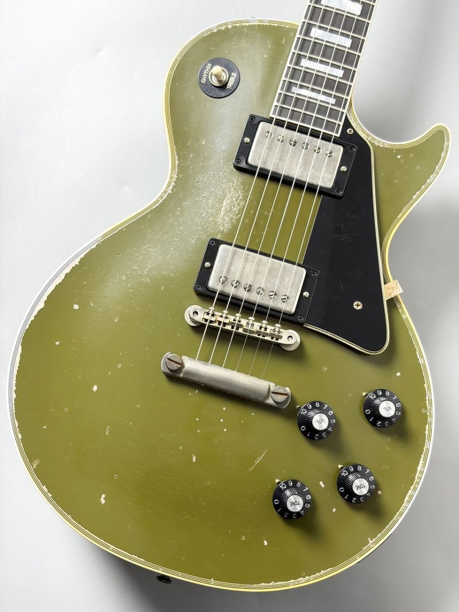 Handcrafted Modern 和訳版 Murphy Lab 1968 Les Paul Custom Reissue Heavy Aged Olive Drab Top