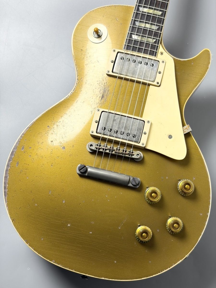 【SALE価格・早い者勝ち・在庫限定】PAUL HEWWIT♪ゴールド&グリーン 1957 Les Paul Standard Reissue Ultra Heavy Aged Mustard Gold