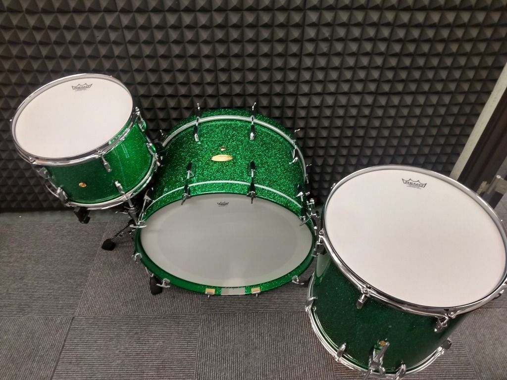 Masterworks 3pc 24/13/16 Kit -Custom Green Sparkle- | 【クロサワ