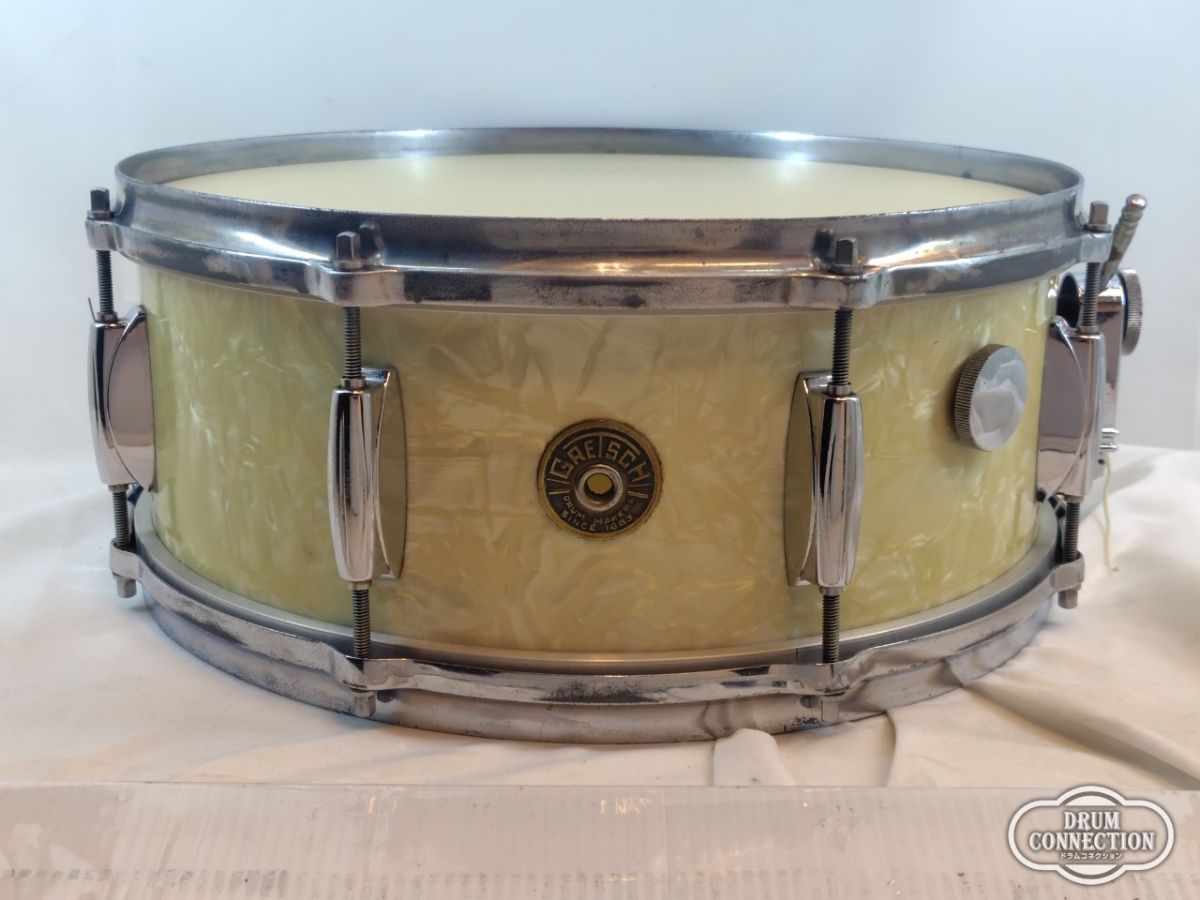 ＤＡＤダストボックスモノグラムクリームホワイトエナメル中古品製造終了品 Gretsch 1950'S X4157 