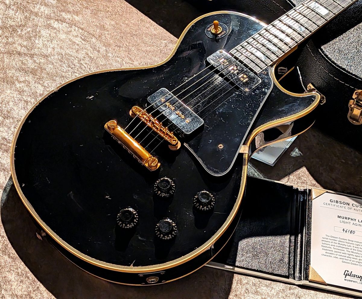 Limited Run Murphy Lab 1954 Les Paul Custom Light Aged ~ Ebony
