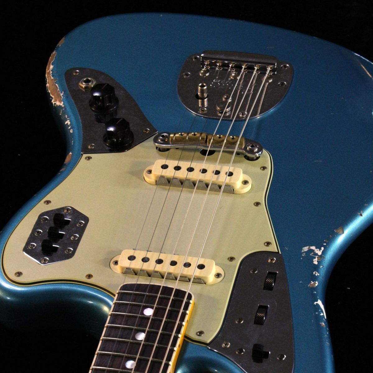 1965 Jaguar Heavy Relic Faded Ocean Turquoise Metallic #R141399