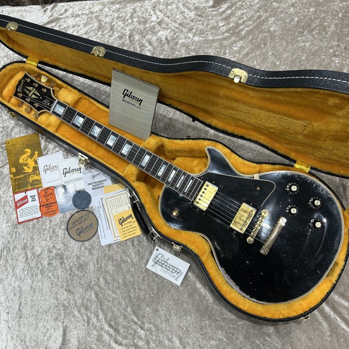 Murphy Lab 1968 Les Paul Custom Ebony Ultra Heavy Aged #604908
