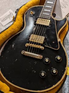 Limited Run Murphy Lab 1968 Les Paul Custom Ultra Heavy Aged Ebony