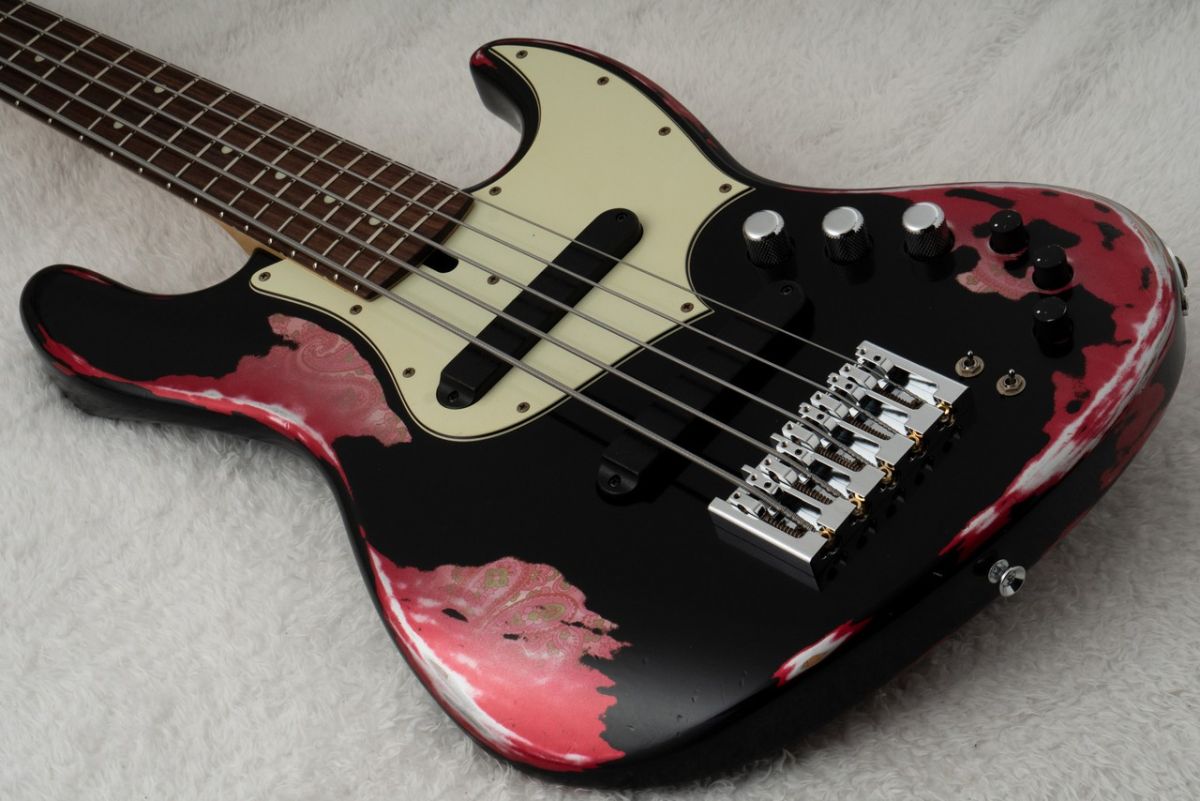 XJ-1T 5st Heavy Aged ~Black over Pink Paisley~ #3626 | 【クロサワ