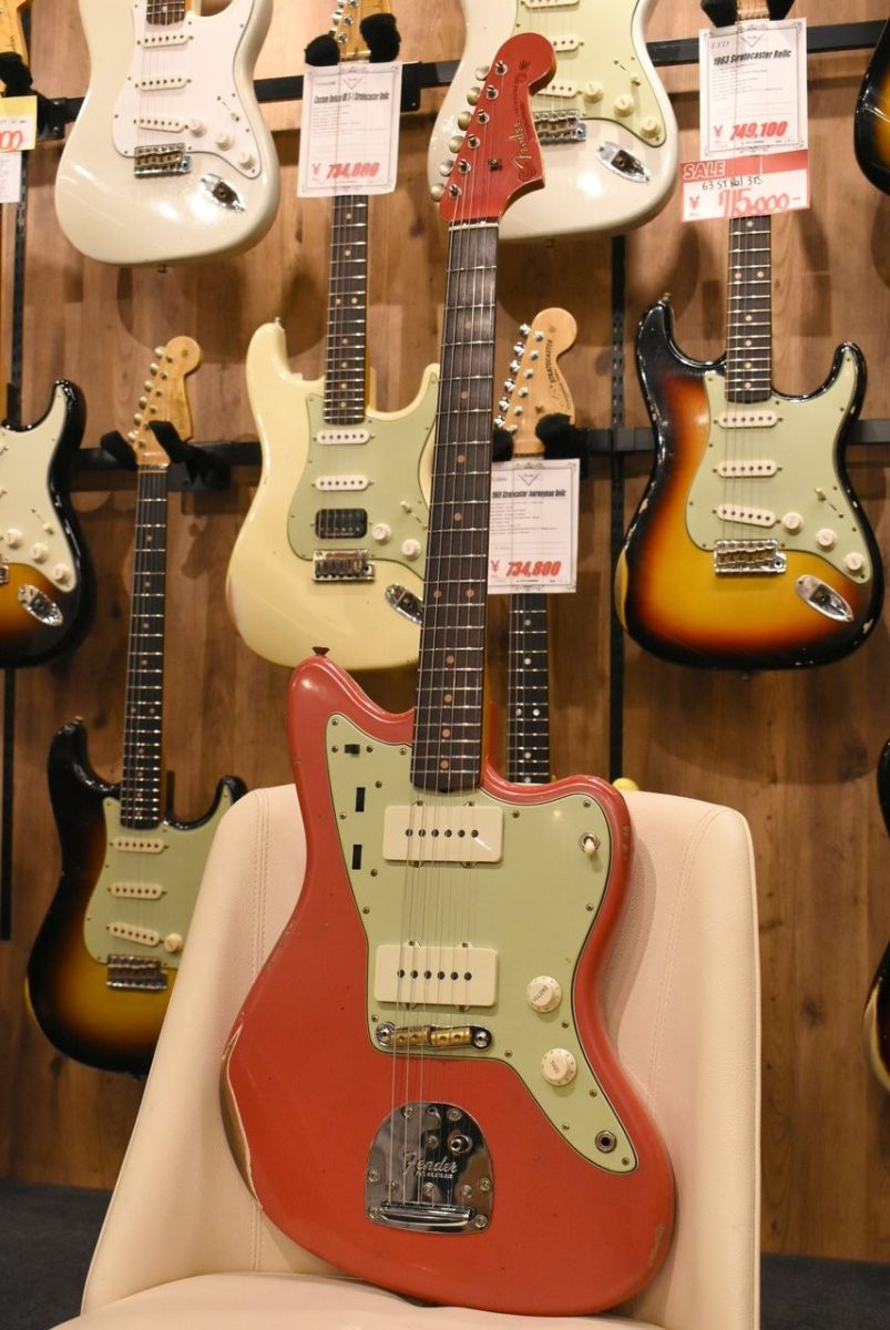 1963 Jazzmaster w/MatchingHead Relic Fiesta Red CZ591958【スリム