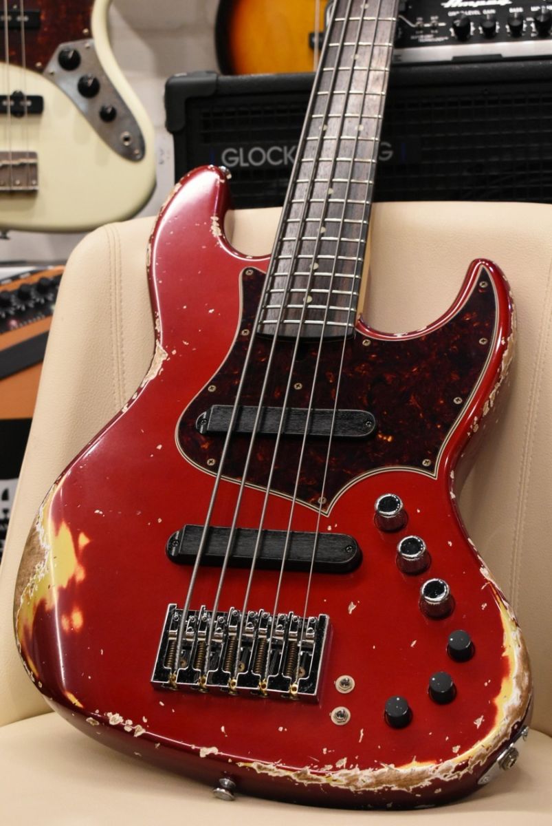 XJ-1T 5st Heavy Aged-Alder Body -Dark Candy Apple Red/MH Maple