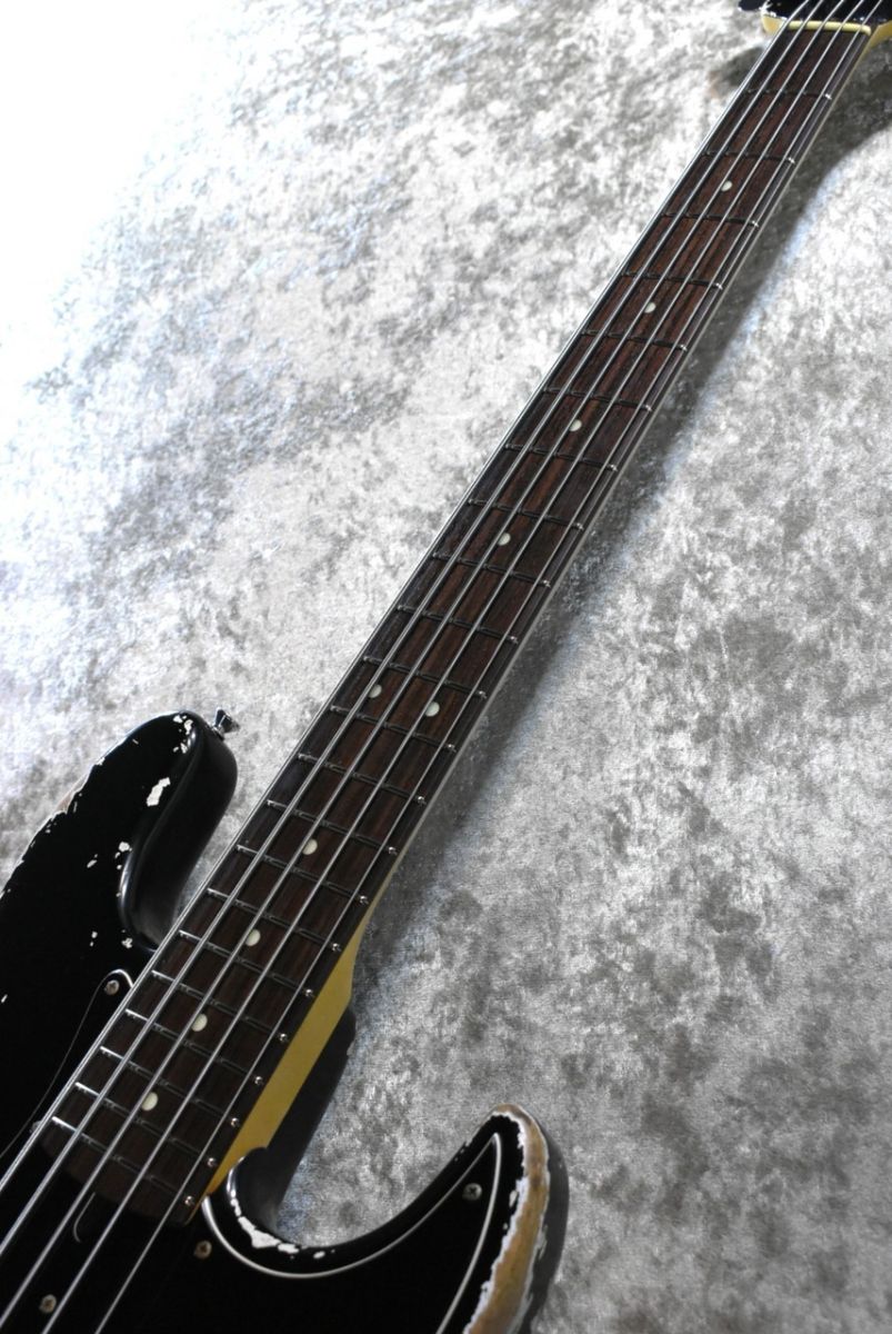 XJ-1T 5st Heavy Aged-Alder Body -Black/MH Maple/Rose #J-3667【4.64