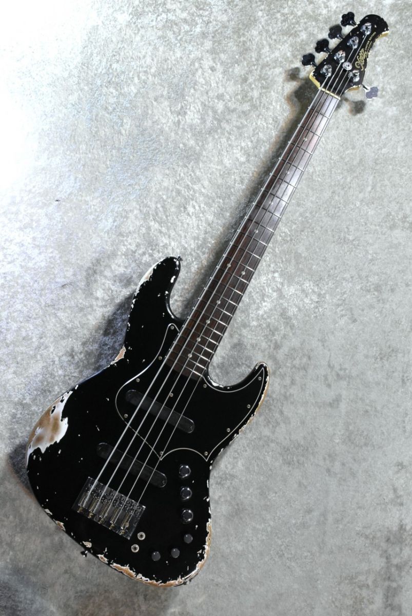XJ-1T 5st Heavy Aged-Alder Body -Black/MH Maple/Rose #J-3667【4.64